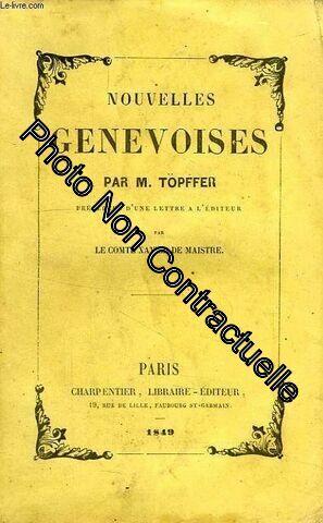 Seller image for Nouvelles Genevoises for sale by Dmons et Merveilles