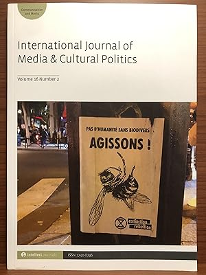 Imagen del vendedor de International Journal of Media and Cultural Politics: Vol 16, No. 2, 2020 a la venta por Rosario Beach Rare Books