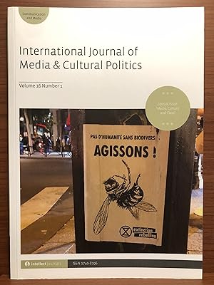 Imagen del vendedor de International Journal of Media and Cultural Politics: Vol 16, No. 1, 2020 a la venta por Rosario Beach Rare Books