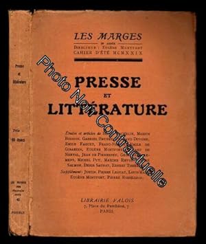 Les Marges [Revue Littéraire] Presse Et Littérature N° 6 Nouvelle Série 1929