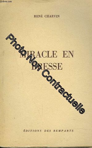 Imagen del vendedor de Miracle En Bresse a la venta por Dmons et Merveilles