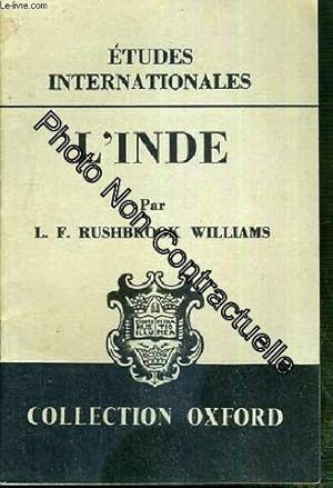 Bild des Verkufers fr L'inde - Etudes Internationales / Collection Oxford zum Verkauf von Dmons et Merveilles