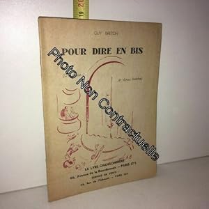 Pour Dire En Bis (D'humour Et D'eau Fraîche)