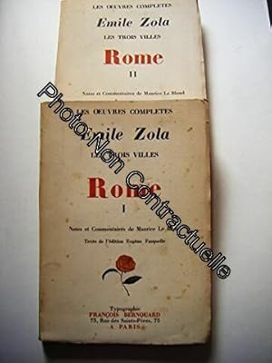 Seller image for [Volume 12 Oeuvres compltes illustres ] Edition ne Varietur : Les trois Villes Rome (Tomes 1 et 2) for sale by Dmons et Merveilles
