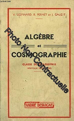 Seller image for Algbre et cosmographie for sale by Dmons et Merveilles