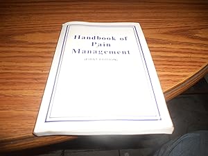 Seller image for handbook of pain management for sale by ralph brandeal