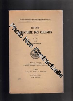 Seller image for Revue d'histoire des colonies - Tome XL 1953 Deuxime Trimestre for sale by Dmons et Merveilles