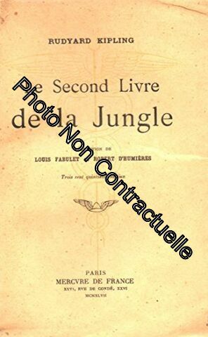 Seller image for Le second livre de la jungle for sale by Dmons et Merveilles