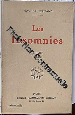 Seller image for Maurice Rostand. Les Insomnies pomes 1914-1923 for sale by Dmons et Merveilles