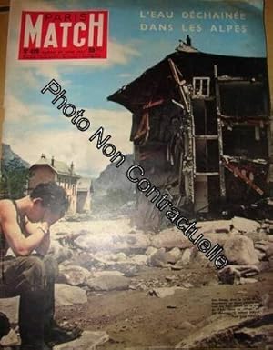 Bild des Verk�ufers f�r Paris-Match n� 429 du 29 Juin 1957 : L'eau d�chain�e dans les Alpes zum Verkauf von D�mons & Merveilles