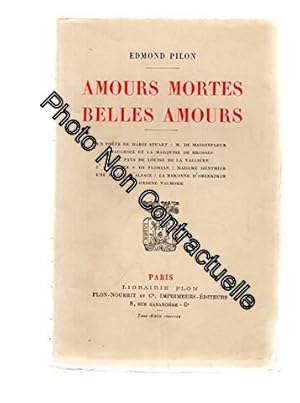 Imagen del vendedor de Amours mortes belles amours a la venta por Dmons et Merveilles