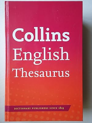 Imagen del vendedor de COLLINS ENGLISH THESAURUS a la venta por GfB, the Colchester Bookshop