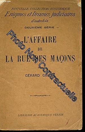 Seller image for L'affaire de la rue des macons for sale by Dmons et Merveilles