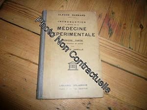 Image du vendeur pour Claude Bernard. Introduction  l'tude de la mdecine exprimentale. Premire partie. Avec une prface et des notes par Maurice Dorolle mis en vente par Dmons et Merveilles