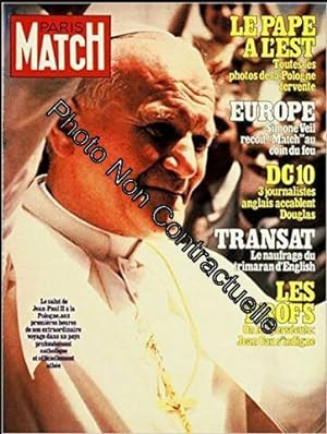 Seller image for Paris Match n 1568 du 15 Juin 1979 - Le Pape Jean Paul II en Pologne Jean Carmet Claudia Cardinale salon de l'aviation Cheryl Ladd for sale by Dmons et Merveilles