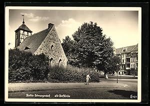 Bild des Verkufers fr Ansichtskarte Berlin-Schmargendorf, Blick auf alte Dorfkirche zum Verkauf von Bartko-Reher