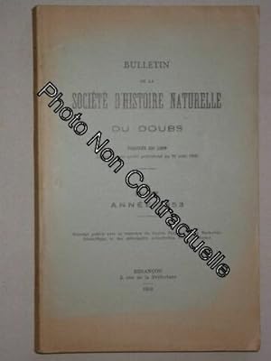 Image du vendeur pour Bulletin de la Socit d'histoire naturelle du Doubs mis en vente par Dmons et Merveilles