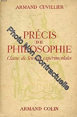 Seller image for Precis de philosophie classe de sciences experimentales for sale by Dmons et Merveilles