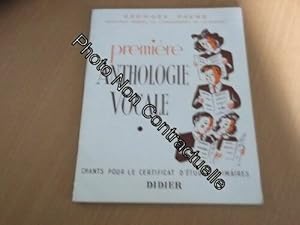 Imagen del vendedor de Premire anthologie vocale a la venta por Dmons et Merveilles