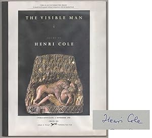 Bild des Verkufers fr The Visible Man (Signed First Edition) zum Verkauf von Jeff Hirsch Books, ABAA