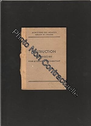 Seller image for Instruction provisoire pour le soldat et le combattant for sale by Dmons et Merveilles