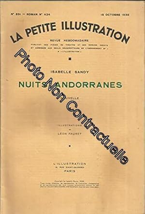 Image du vendeur pour la petite illustration n. 891 roman n. 424 du 15 octobre 1938 Nuits Andorranes mis en vente par Dmons et Merveilles