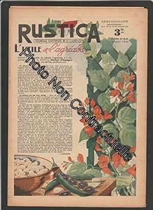 Seller image for RUSTICA [No 20-22] du 15/05/1944 - L'UTILE ET L'AGREABLE L'HARICOT D'ESPAGNE for sale by Dmons et Merveilles