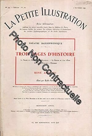 Imagen del vendedor de La Petite illustration thtrale N 282 : Trois pages d'histoire thtrale radiophonique par Ren Arnaud. Ravaillac. L'Ile d'Elbe. Le 2 dcembre. Emis par Radio-Paris. La Petite Illustration. Thtre. 5 septembre 1931. (Thtre Priodiques Periodicals) a la venta por Dmons et Merveilles