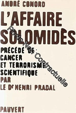 Image du vendeur pour L'Affaire Solomids mis en vente par Dmons et Merveilles