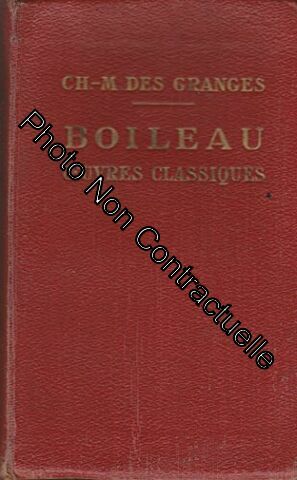 Image du vendeur pour BOILEAU OEUVRES CLASSIQUES mis en vente par Dmons et Merveilles