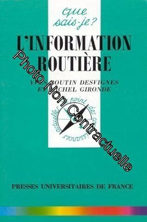 Seller image for L'information routire for sale by Dmons et Merveilles