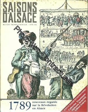 Imagen del vendedor de Saisons d'alsace n 104 - 1789 nouveaux regards sur la rvolution en Alsace a la venta por Dmons et Merveilles
