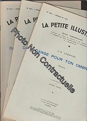 Bild des Verkufers fr DANSE POUR TON OMBRE ! roman complet en 3 fascicules - La petite illustration No 440 / 441 / 442 zum Verkauf von Dmons et Merveilles