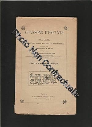 Image du vendeur pour Chansons d'enfants recueil  l'usage des coles maternelles et enfantines CHANTS POPULAIRES FRANCAIS (contient les 5 parties) mis en vente par Dmons et Merveilles