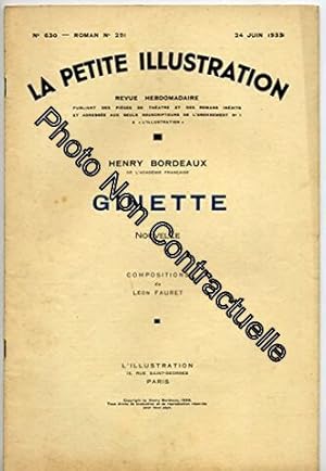 Bild des Verkufers fr Ginette. Nouvelle. Compositions de Lon Fauret. 24 juin 1933. Revue broche. 32 pages. (Littrature Priodiques Periodicals) zum Verkauf von Dmons et Merveilles