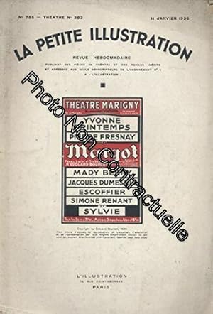 Image du vendeur pour La Petite illustration thtrale N 382 : Margot pice d'Edouard Bourdet. Cre en novembre 1935 au thtre Marigny mise en scne de Pierre Fresnay. 11 janvier 1936. (Thtre Priodiques Periodicals) mis en vente par Dmons et Merveilles