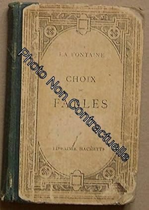 Imagen del vendedor de La Fontaine. Choix de fables prcdes d'une notice biographique et littraire et accompagnes de notes revues et compltes d'aprs l'dition de E. Gruzez par M. E. Thirion a la venta por Dmons et Merveilles