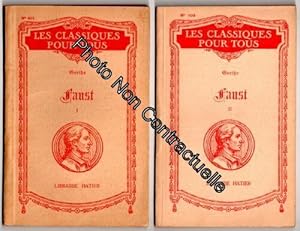 Image du vendeur pour Faust. Der Tragdie erster Teil von Goethe. Publi avec une notice et des notes par H. Saugrain. T. 1 et 2 mis en vente par Dmons et Merveilles