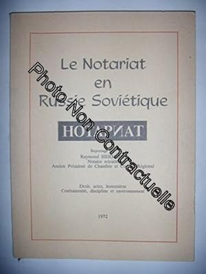 Imagen del vendedor de Le Notariat en Russie Sovitique a la venta por Dmons et Merveilles