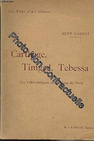 Imagen del vendedor de CARTHAGE TIMGAD TEBESSA ET LES VILLES ANTIQUES DE L'AFRIQUE DU NORD a la venta por Dmons et Merveilles