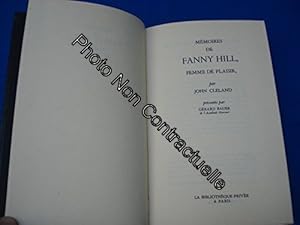 Bild des Verkufers fr Mmoires de Fanny Hill femme de plaisir. La Carrire d'une putain de Londres dessine et grave par William Hogarth zum Verkauf von Dmons et Merveilles