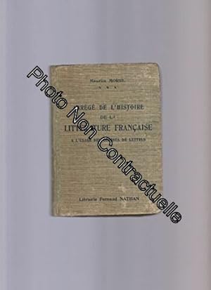 Seller image for Abrg de l'histoire de la littrature franaise  l'usage des classes de lettres for sale by Dmons et Merveilles
