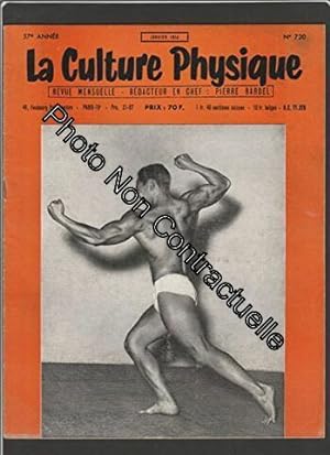 Seller image for Magazine LA CULTURE PHYSIQUE [No 720 de Janvier 1954] for sale by Dmons et Merveilles