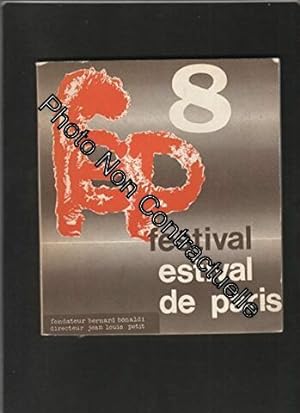 Imagen del vendedor de Brochure 8 FESTIVAL ESTIVAL DE PARIS 16 juillet au 26 septembre 1973 a la venta por Dmons et Merveilles