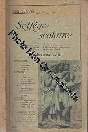 Seller image for Solfge scolaire. 745 morceaux varis. Vol. I 57 leons  une voix  deux voix for sale by Dmons et Merveilles