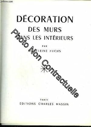 Seller image for Dcoration des murs dans les intrieurs for sale by Dmons et Merveilles