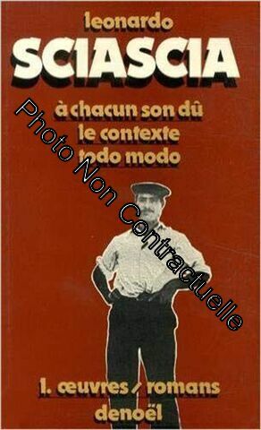 Seller image for Oeuvres tome 1 : A chacun son d - Le Contexte - Todo modo for sale by Dmons et Merveilles