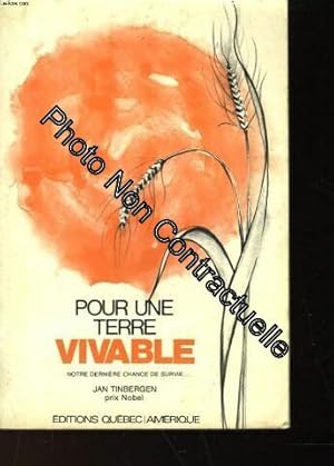 Seller image for Pour une terre vivable (Elsevier savoir) for sale by Dmons et Merveilles