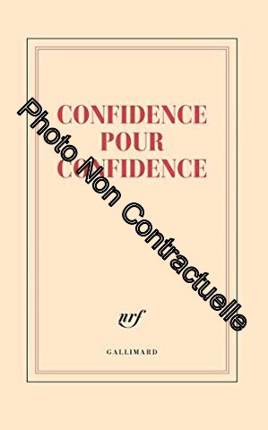 Image du vendeur pour Grand carnet Confidence pour confidence (papeterie) mis en vente par Dmons et Merveilles