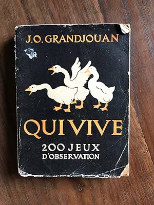 Seller image for Qui-vive 200 jeux d'observation for sale by Dmons et Merveilles